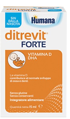 Humana Ditrevit Forte Integratore di Vitamina D e di DHA 15 ml